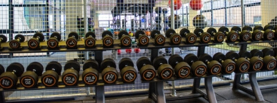 A selection of free weights at our gym hemel
